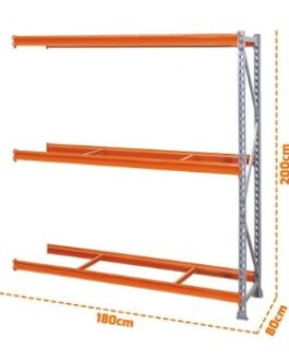 Mini Porta Pallet Continuação 2,00x1,80x0,80m c/ 03 Longarinas capacida 500kg por Nível